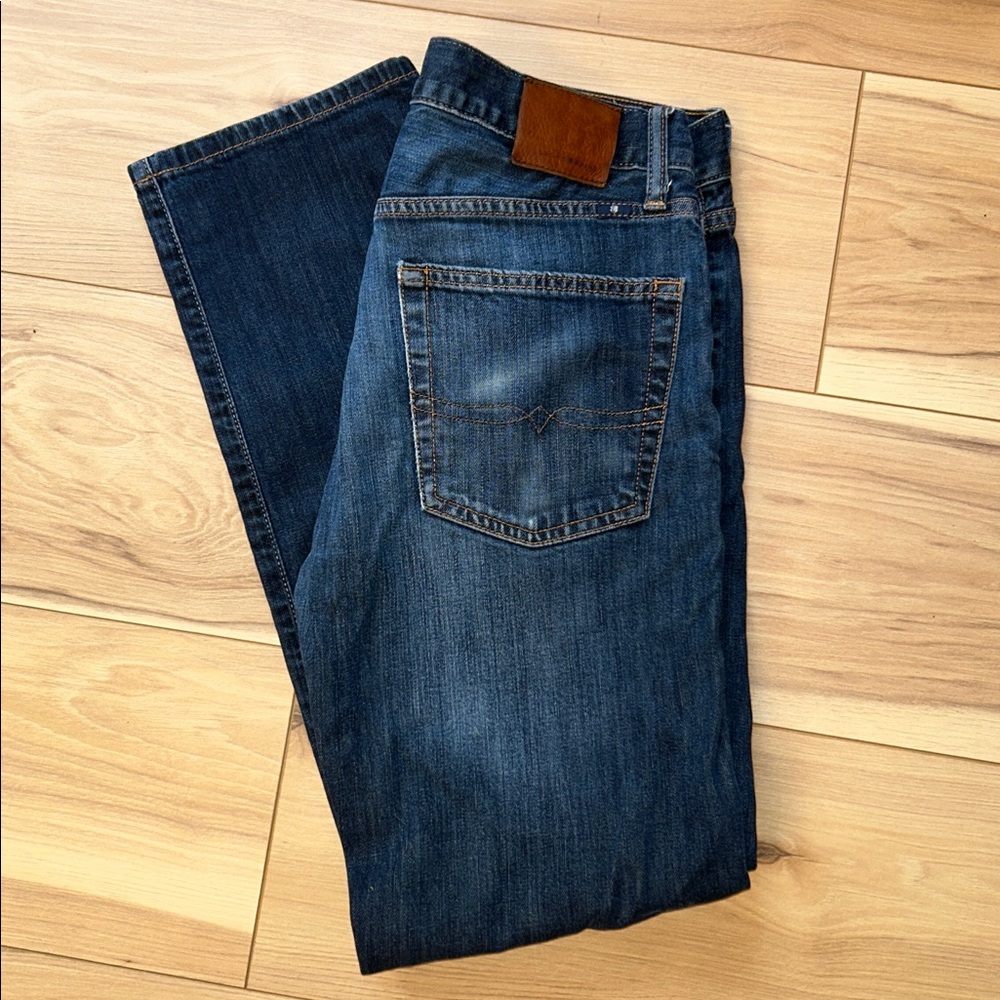 Lucky Brand Dark Wash Straight Denim Jeans Mens Size 32/32